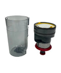 Red Cyclone Dust Cup Assembly for Jimmy JV65 and JV63 Vacuum Cleaners with large capacity clear washable cup