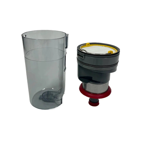 Red Cyclone Dust Cup Assembly for Jimmy JV65 and JV63 Vacuum Cleaners with large capacity clear washable cup