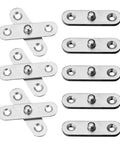 Heavy Duty Stainless Steel Pivot Door Hinges 12-Piece Set For Hidden Doors Smooth And Quiet Opening And Closing Silver Finish Ideal For Home Or Office Use
