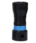 Glaeptio 7 Piece Dust Collection Hose Adapters Kit With Storage Case showing a black rotating adapter with blue connector.