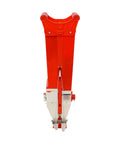 Red and white 2 In 1 Seed And Fertilizer Planter For Corn Peanuts And Soybeans Hand Push With Adjustable Depth Manual Sower