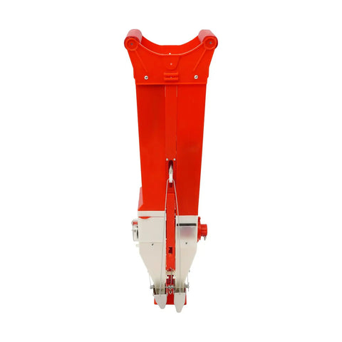 Red and white 2 In 1 Seed And Fertilizer Planter For Corn Peanuts And Soybeans Hand Push With Adjustable Depth Manual Sower
