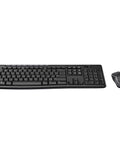 Top Shelf Thunderbolt Dock Bundle Delivering Rock Solid 130W Power And Knockout Quad 4K Video Plus Hdmi Usb C And DisplayPort Connectivity Paired With A wireless keyboard and mouse kit in black.