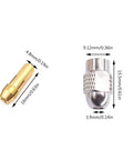 Beefy 11 Piece Brass Collet Chuck Set for Rotary Tools, Tight Grip and Precise Alignment, Includes measurements of collet sizes