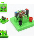 Green DC Electrical Motor Assembly Kit for STEM Learning Hands On Kids Lab Toy shown from multiple angles