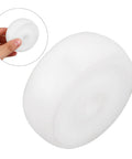 Heavy Hitter Nylon Pulley Wheels With Precision Ball Bearings Smooth Gliding Caster Rollers shown in hand, durable white nylon, compact size.
