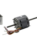 Replacement RV Air Conditioner Motor D1092 With Capacitor For Coleman Mach Units One Third HP 115V 1675 RPM Two Speed Double Shaft