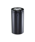 Direct Vent Pipe 24 Inch Black Galvanized Steel With 4 Inch Inner Diameter Twist Lock Installation For Furnaces And Fireplaces Durable Home Venting Solution Lightweight Four Pound Build Easy Secure Fit For Your HVAC Setup.