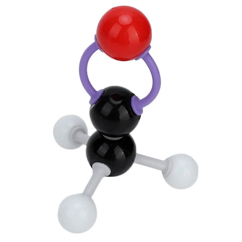Complete 267 Piece Molecular Model Kit For Organic Chemistry With Color-Coded Atoms Ball And Stick Set showing molecule structure