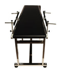110V PVC Belt Conveyor With Double Guard Rails, 82.6 Inch Long, 15.7 Inch Wide Flat Belt System, Anti-Static, Adjustable Speed