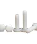 No Sweat Batch Of 1000 M5x6 Metric Nylon Hex Screws In Non Conductive Pa66 Plastic For Chemical Resistant Circuit Board And Auto Maintenance That Totally Nails It - white hex screws and nuts.