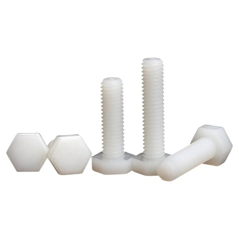 No Sweat Batch Of 1000 M5x6 Metric Nylon Hex Screws In Non Conductive Pa66 Plastic For Chemical Resistant Circuit Board And Auto Maintenance That Totally Nails It - white hex screws and nuts.