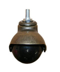 Premium Bronze Ball Caster Wheels 2 Inch Antique Gold Furniture Casters with M10 threading for smooth movement.
