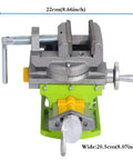 Front view of Rotary Table 90 Degree 3 Inch Cross Slide Vise For Drill Press And Milling Machines Built Tough With Vernier Reading.