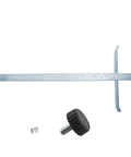 Rock Solid Circular Saw Rip Fence Guide showing metal ruler and mounting hardware for DCS570 DCS575 DCS577 models.