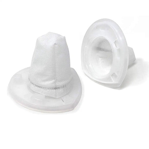 Two Six Pack Replacement Vacuum Filters For Handheld Dustbuster Cordless Vacs Compatible With VF110 and Popular CHV Models on white background