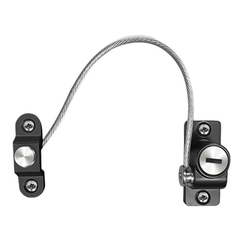 Two Pack Window And Cabinet Safety Locks With Keys, durable childproof design with stainless steel cable lock for home safety