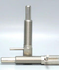Heavy Duty M12 Retractable Indexing Plunger Pin 4 Pack Stainless Steel Spring Loaded Latch With L Handle showing threaded design and latching mechanism.