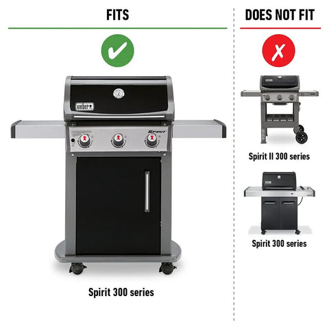 Image showing which grill models the 22 Inch Round Hinged Stainless Steel Cooking Grate fits, highlighting compatibility.
