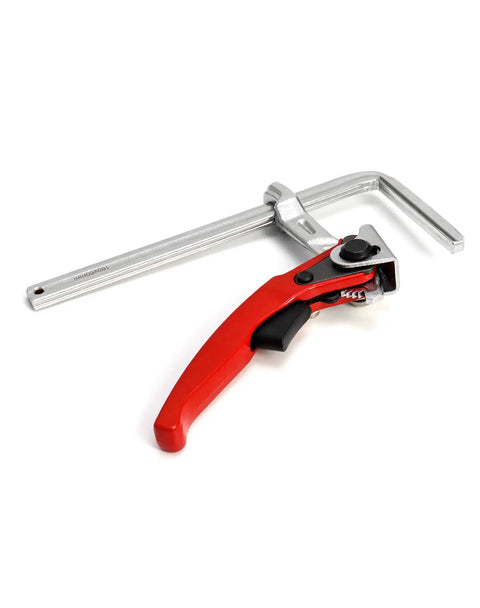 Ratcheting Table Clamp Set 2 Pack Quick Release Bar Clamps With 6 5 16 Inch Capacity And 2 5 16 Inch Throat Depth For Sanding And Cutting Cr-V Steel