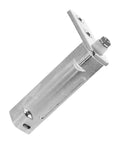 Durable Tough Refrigerator Freezer Door Hinge Replacement 1 Piece Silver with low friction quiet operation, shown from side view