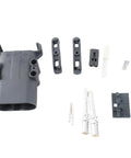 Workhorse Male Forklift Connector For Ev Charging Setup Rated Heavy Duty Beast Mode With 320A And Dc 150V Spec gray casing and silver terminals.