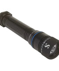Beefy Dive Light With 850 Lumen Output, Eight Beam Angle, rugged matte black aluminum body with blue accents