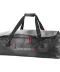 Big Capacity Waterproof Dry Bag For Boating And Travel, 135 Liter Gear Tote With RF Welded PVC Seams, black with shoulder straps
