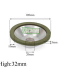 Diamond Grinding Wheel Resin Bond Circle Sharpener For Carbide, Metal, And Tungsten Steel, 100mm size