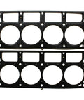 Turnkey Six Point Zero Camshaft Installation Kit For Daily Drivers Featuring Beehive Valve Springs GM Lifters Pushrods Retainers And Head Gaskets showing black head gaskets for engine assembly.