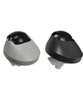 Pair of omni-directional caster wheels for Roborock vacuums; gray housings with black wheels