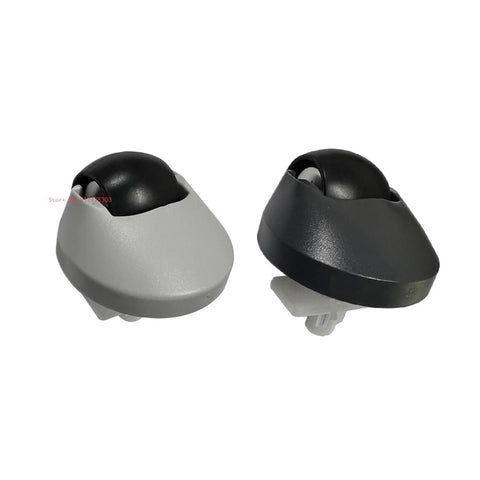 Pair of omni-directional caster wheels for Roborock vacuums; gray housings with black wheels