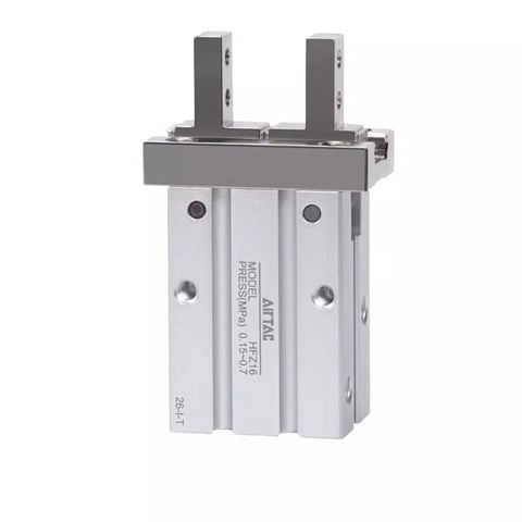 Pneumatic Gripper Claw With Parallel Style And Guide Track Ball Bearing Mini Finger Air Cylinder Double Acting For Industrial Automation 32mm Bore HFZ32