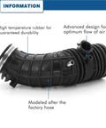 Honda Accord Air Intake Hose Direct Fit Drop In Replacement For 2003 To 2007 2.4L 17228 RAA A00 696739 Heat Resistant High Temp Durable Rubber With Easy Install And OEM Style Seal For Smooth Performance