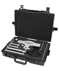 Shop Standard Heavy Duty Reverse Dial Indicator Shaft Alignment Kit With Knockout Accuracy For 3 To 10 Inch Hub Couplings in sturdy case.