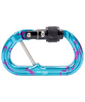 Heavy Duty Micro Carabiner With Keylock Screwlock And Captive Eye For Hella Secure Accessory Attachment Smooth Operator Aluminum Clip with vibrant colors.