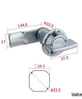 Keyless Handle Cabinet Cam Lock For Boxes Cupboards Lockers Yacht Car Bathroom Window Hardware DIY MMS477 with dimensions