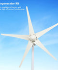 Rugged 1200W Wind Turbine Kit With Low Start Wind Speed Of 2.5 Meters Per Second, Five Blade Design, Weather Resistant And High Efficiency