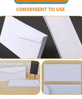 Twenty Pack White Blank Envelopes With Reusable Design for Mail Document Storage Office Supplies and Party Invitations Ideal Budgeting