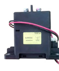 Built Different High Voltage Dc Contactor Coil 12V Control Module With 750V Contact Rating And 400A Switching Capability with wires and label.