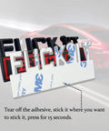 Fuck It Edition 3D Car Emblem Badge Exterior Sticker Decal For All Cars with adhesive backing