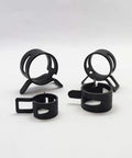 Ultimate 73-Piece Spring Hose Clamp Kit With Pro Pliers Made From Heavy Duty 65Mn Steel For Tough Automotive repairs plumbing fixes and sweet DIY home projects organized in sturdy storage box, black steel clamps