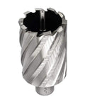 Premium HSS Annular Cutter With Weldon Shank, 44mm diameter, for magnetic drills, designed for precise piercing in heavy steel.