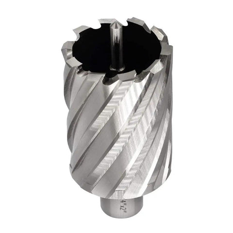 Premium HSS Annular Cutter With Weldon Shank, 44mm diameter, for magnetic drills, designed for precise piercing in heavy steel.