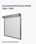 Top Shelf 10X10 Commercial Metal Roll Up Door Ready To Rock With 1000 Series Galvanized Corrugated Steel Curtain And Fully Preassembled Heavy Duty Hardware Kit For Shop, model 1000i.