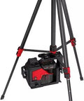 Straight Up Heavy Duty Adjustable Aluminum Laser Level Tripod Stand With Smooth Pan And Tilt Head Extends From 28 To 72 Inches, support for laser tools.