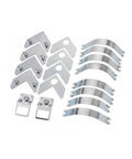 Aluminum L Shaped Corner Braces For Picture Frames And DIY Projects Metal Miter Joint Reinforcement Kit 1.57 Inch Silver Hardware