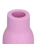 Tough Alumina Ceramic Nozzles With Gas Lens Cups For TIG Welding Torch, close-up view of a pink alumina nozzle.