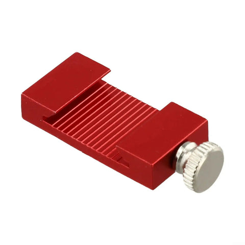 Ruler Stop Fence For Precision Marking And Quick Straight Lines, 20mm spacing, red steel ruler clamp with locking screw