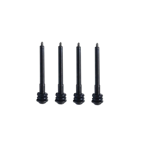Replace Worn Needles With These Tough As Nails Stylus Tips Designed For Air Scribe Pneumatic Engraving Pens Includes 4 Heavy Duty Replacements, showing four carbide stylus tips for engraving.